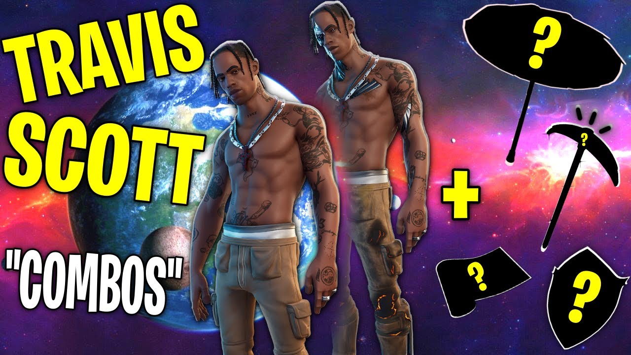 *NEW* TRAVIS SCOTT Skin Best Combos in Fortnite