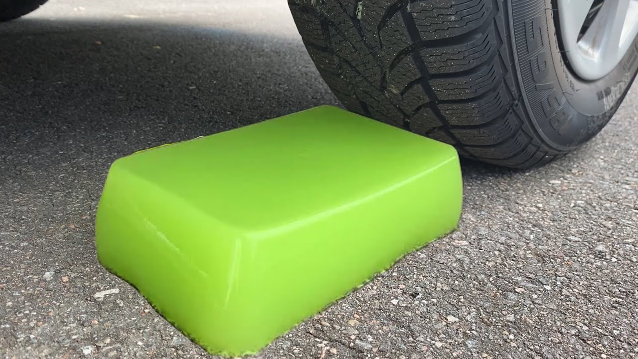 Crushing Crunchy & Soft Things by Car! EXPERIMENT: WATERMELON RAINBOW JELLY VS CAR