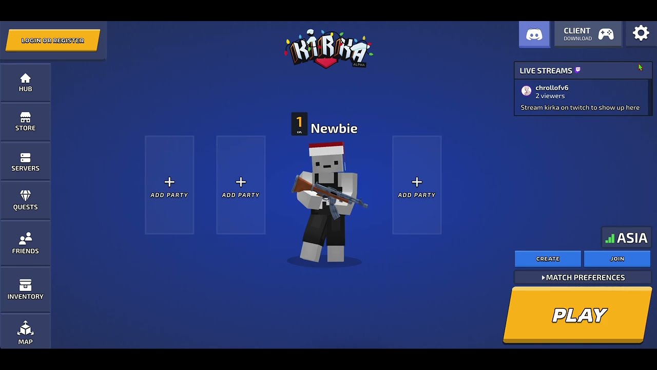 My setting in Kirka.io