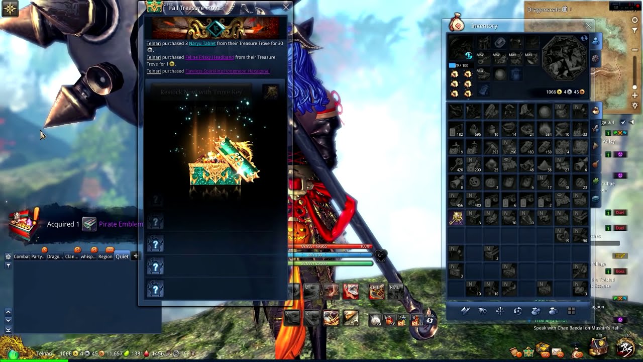 Blade and soul Treasure Trove 「 Fall Trove Event │350 Keys & Boxes 」