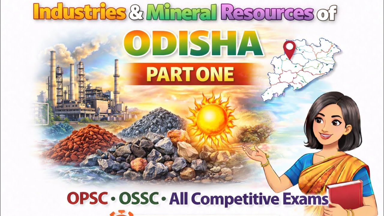 INDUSTRIES & MINERAL RESOURCES OF ODISHA / PART - 1/ODISHA GK / #ossc #osssc