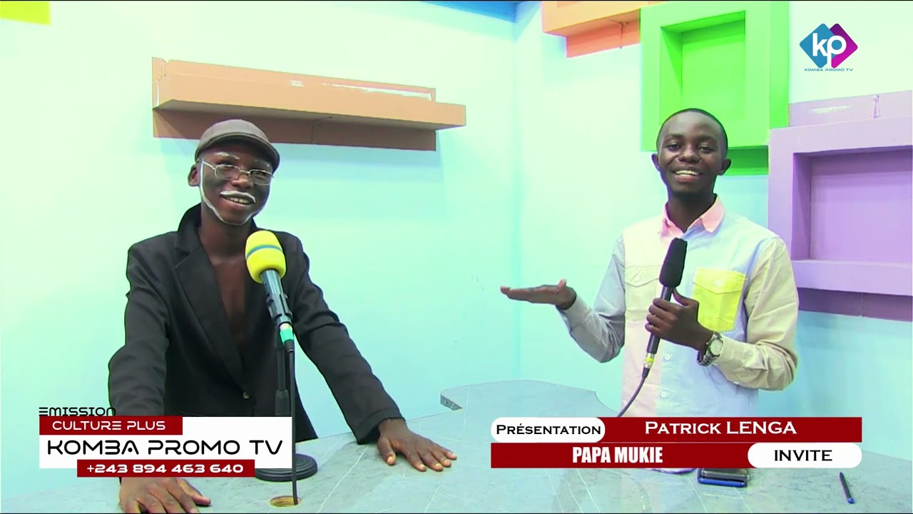 Papa mukie face à Patrick LENGA , émission culture plus, sur komba promo tv