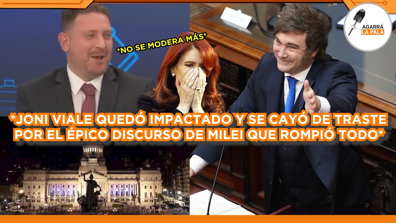 JONI VIALE SE CAYÓ DE TRASTE Y QUEDÓ IMPACTADO CON ÉPICO DISCURSO DE MILEI: 