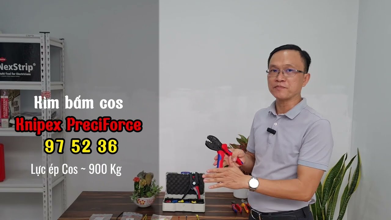 Kìm Bấm Cos Knipex PreciForce® 97 52 36 Ép Cos Nối Chân Nhựa 0.5 - 6.0mm² | G7 Tools #knipex
