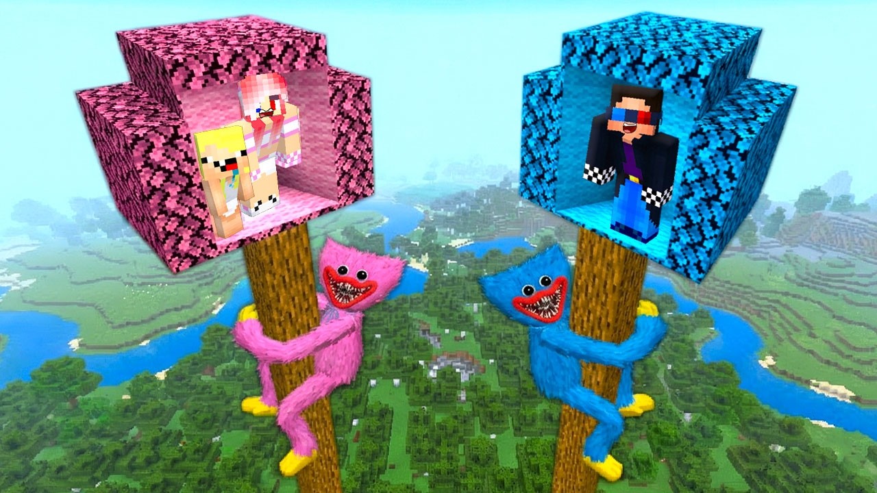 🌳ДОМА НА ДЕРЕВЕ ПРОТИВ ХАГИ ВАГИ И КИСИ МИСИ В МАЙНКРАФТ! ШЕДИ МЕН MINECRAFT