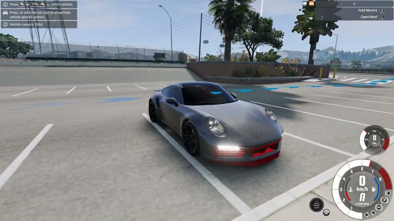 PORSCHE 911 with a Steering Wheel | BeamNG.drive