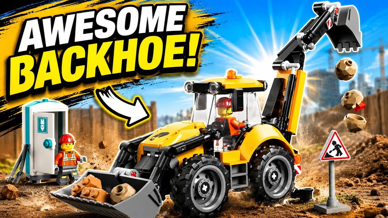 СБОРКА LEGO CITY: СТРОИТЕЛЬНЫЙ ЭКСКАВАТОР-ПОГРУЗЧИК, НАБОР LEGO 60480