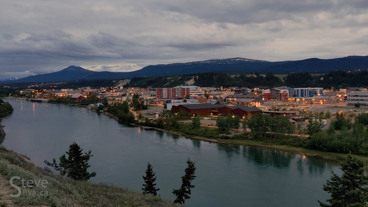 Whitehorse at midnight
