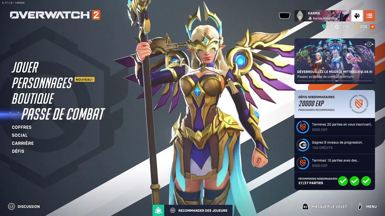 Overwatch 2 PS5 FT Flammes noir, Mindestia