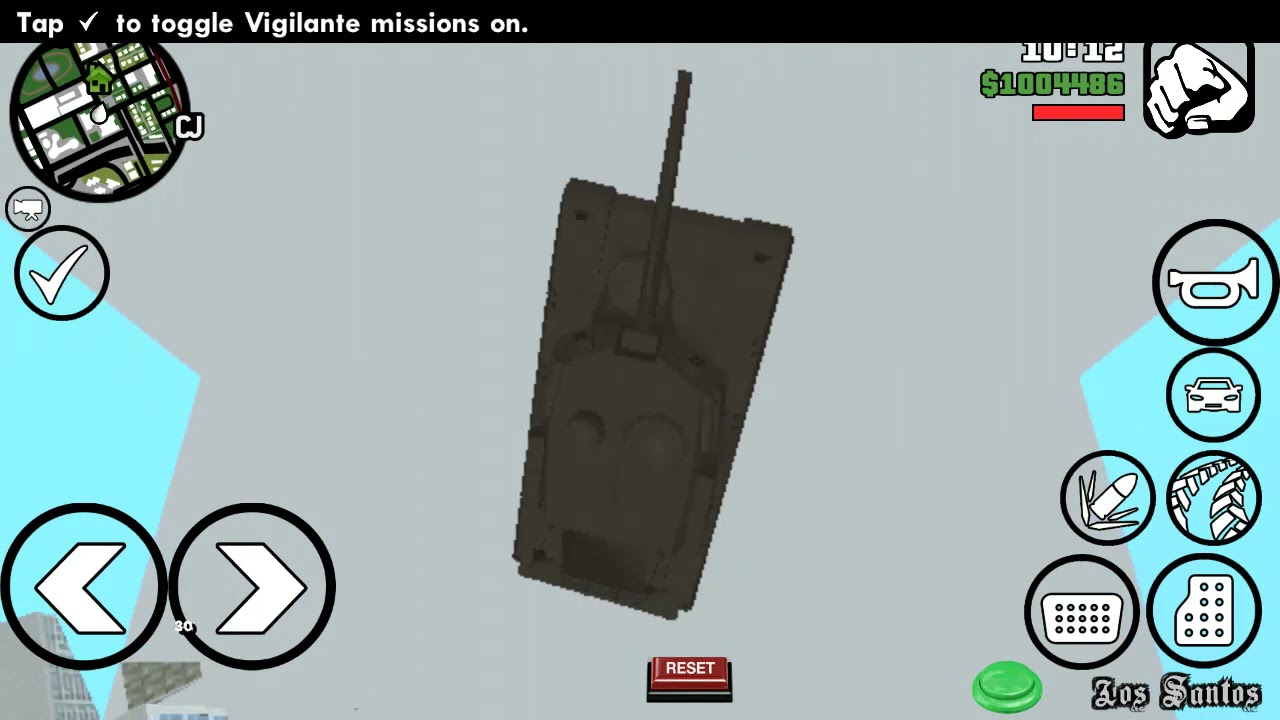 Gta SA Android Rhino glitch