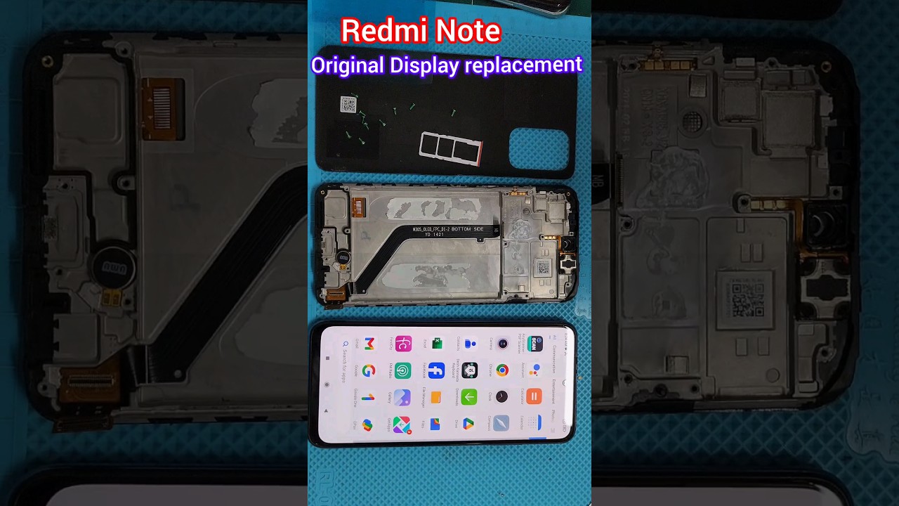 redmi note 10s original Display replacement 👍 #redmi #xiaomi #redminote10s #shorts #smartphone