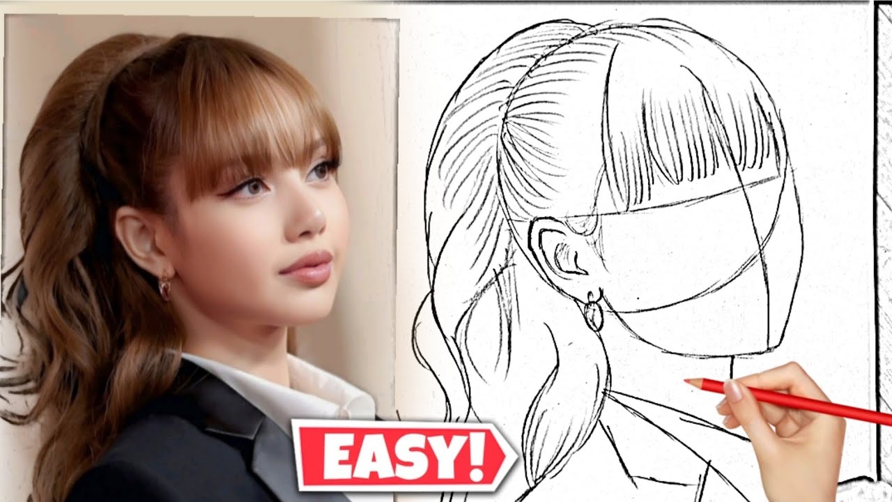 How to draw Blackpink Lisa Drawing #Blackpink #drawing #Lisa