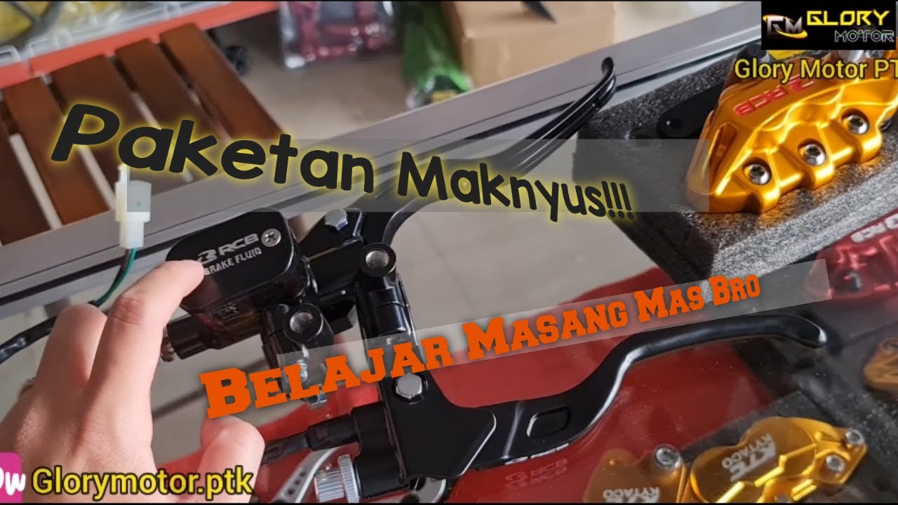 Tutorial Pemasangan Master Rem RCB E3 Aplikasi Motor Vario || Auto Pintar Pasang Master Rem Sendiri.