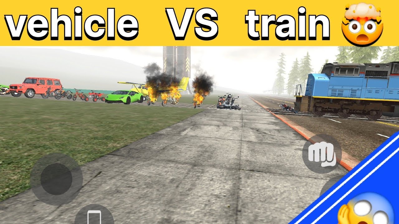  All vehicle VS Train 😱 | playing indian bike 3d  in tablet ... #shorts #viralshorts 