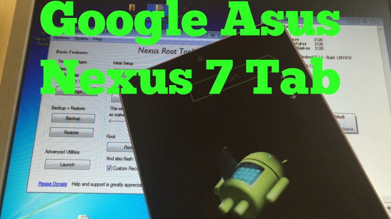 Download and Flash Stock Firmware on Google Asus Nexus 7 Tab Fix boot loop