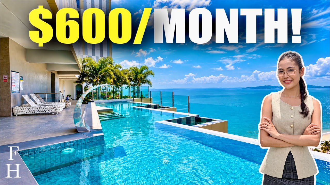 20,000 THB ($600) Panoramic Sea View Condo in Pattaya, Thailand