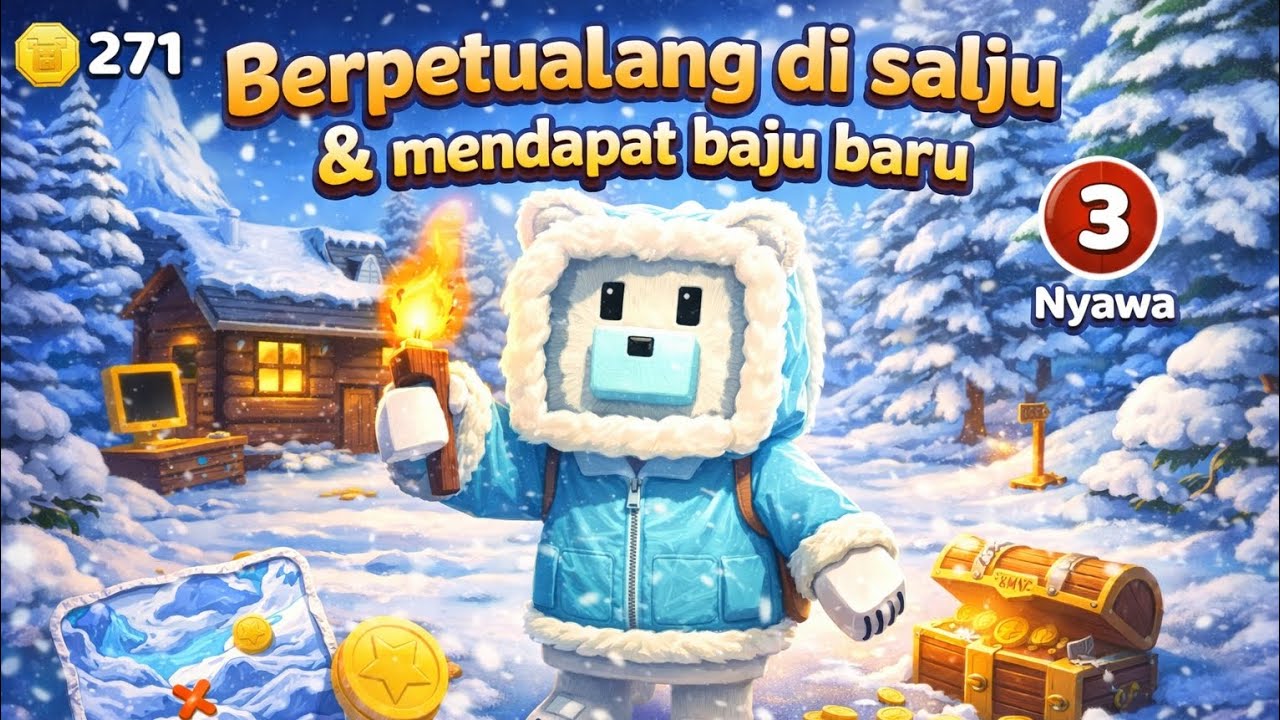 Berpetualang di Dunia Salju !! Super Bear Adventure