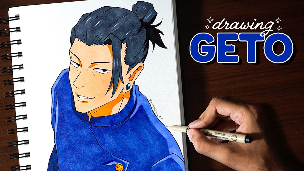 Draw Suguru Geto Like a PRO! Jujutsu Kaisen Step by Step Drawing Tutorial