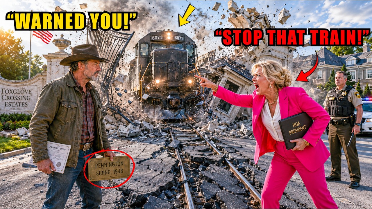 HOA Paved Over My Private Rail Spur &mdash; Then the Freight Train Tore Through Their Luxury Entrance
