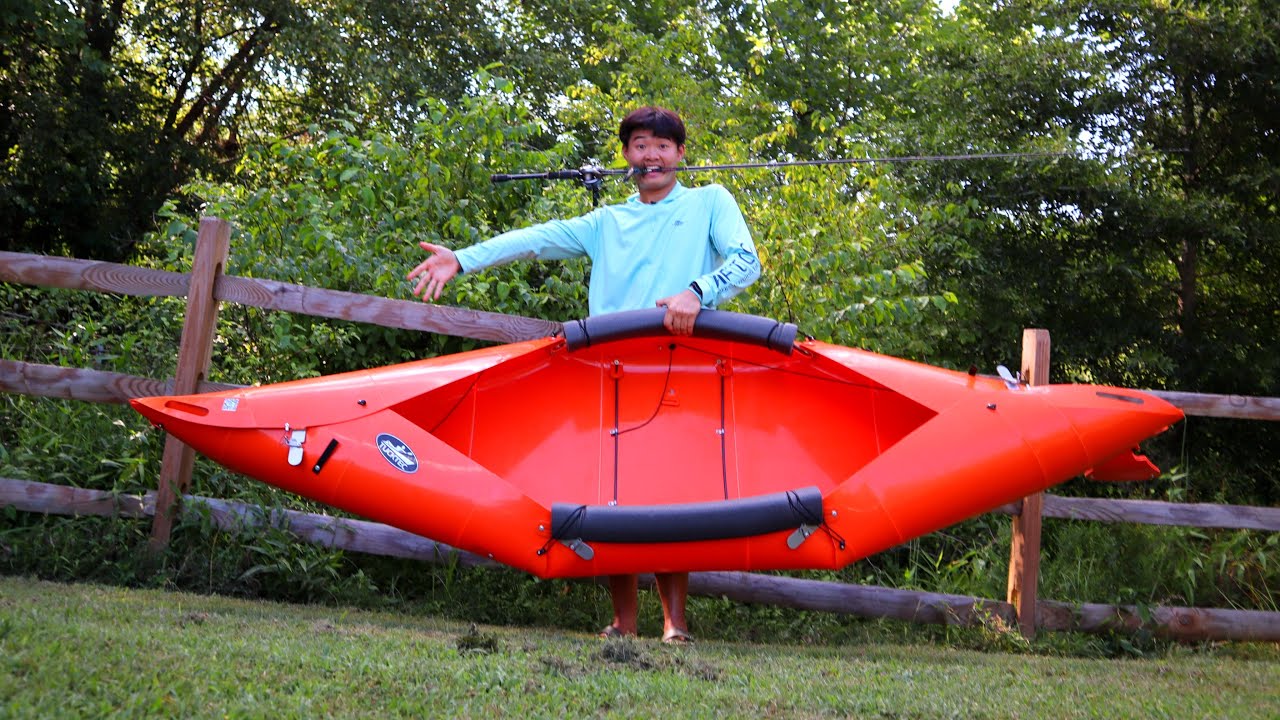 Fishing On A $400 Origami Folding Kayak!