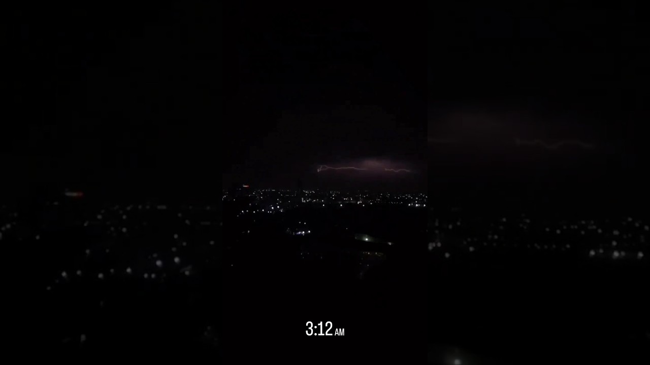 Delhi ⛈️#rain #night