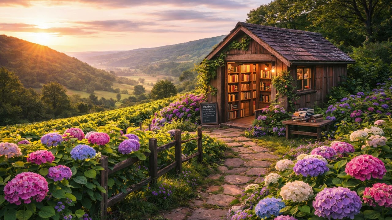 Peaceful Book Nook for Relaxation Ambience𓂃🪶 Deep Sleep Study Relax Reading Soundscape
