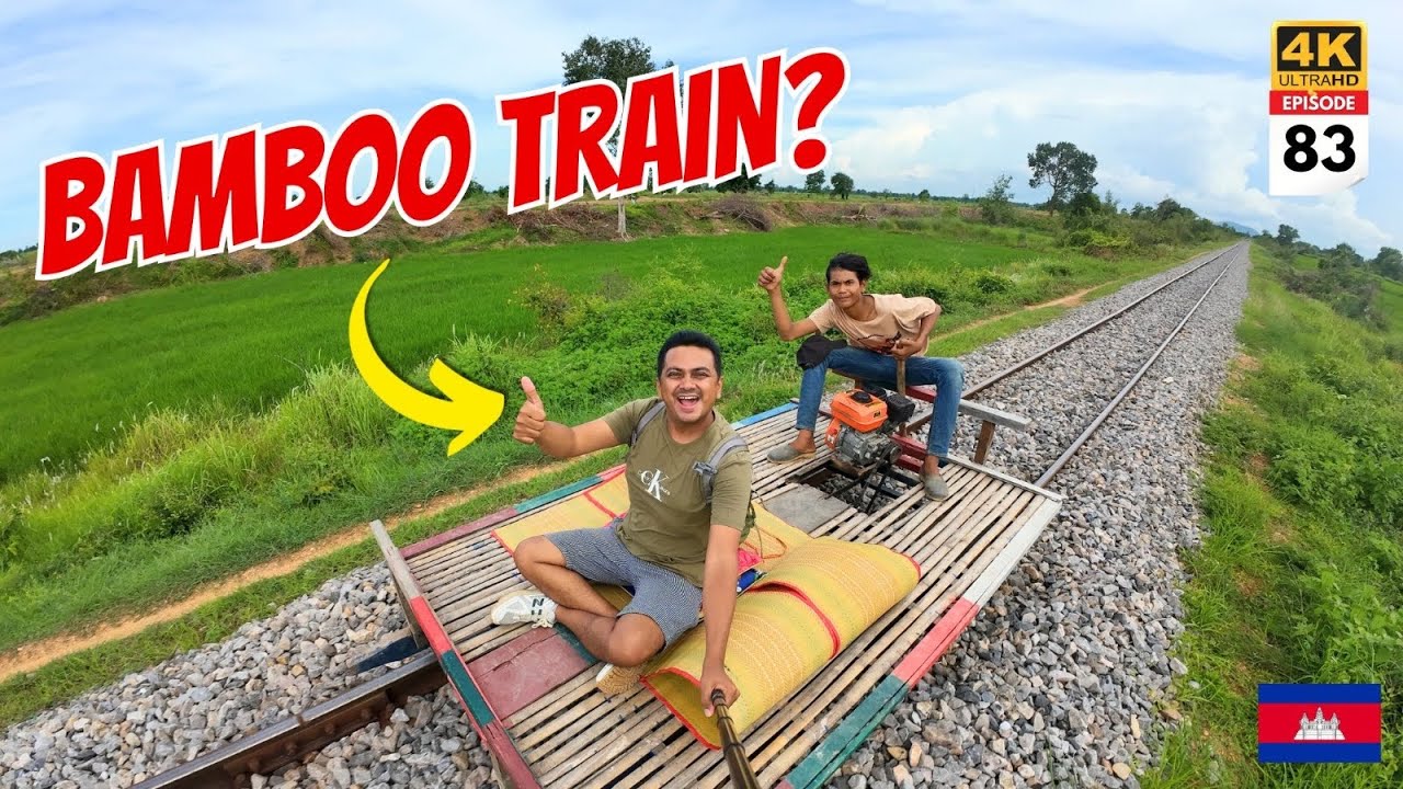 EP #83 BAMBOO TRAIN in Cambodia | ഇവിടെ ഇപ്പോഴും ഇങ്ങനെയാണ്‌ 🤔