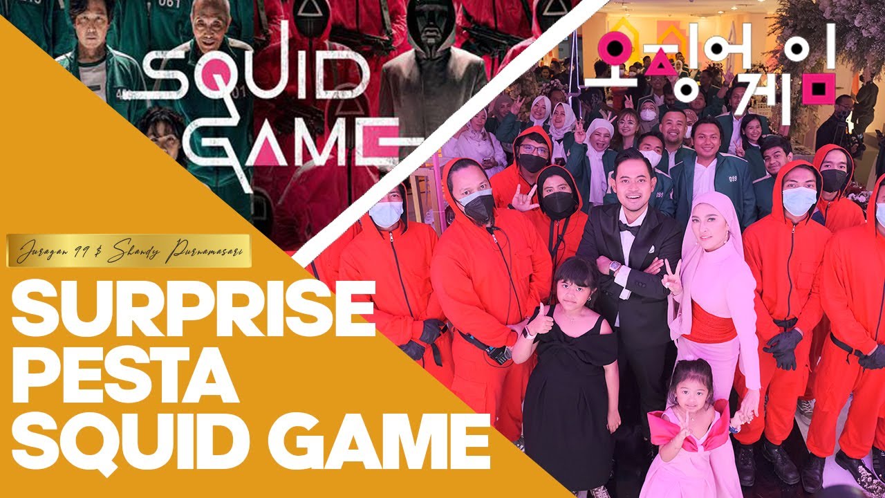 BIKIN SQUID GAME PARTY! CELENGAN BABI DOLLAR PECAH 🤑💵