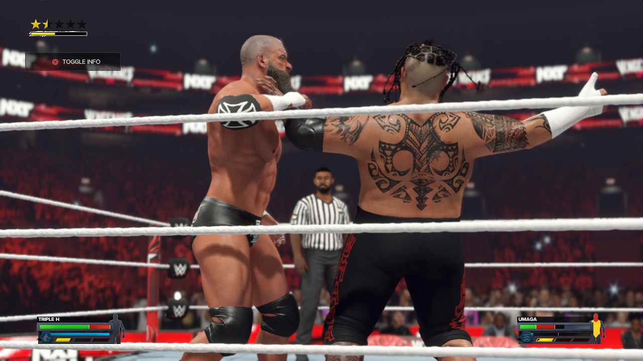 WWE 2K24: Трипл Эйч против Умаги — самый жестокий матч без правил! 😱