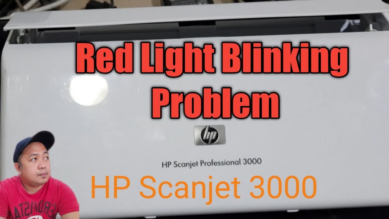 HP Scanjet Professional 3000 Red Light Blinking problem