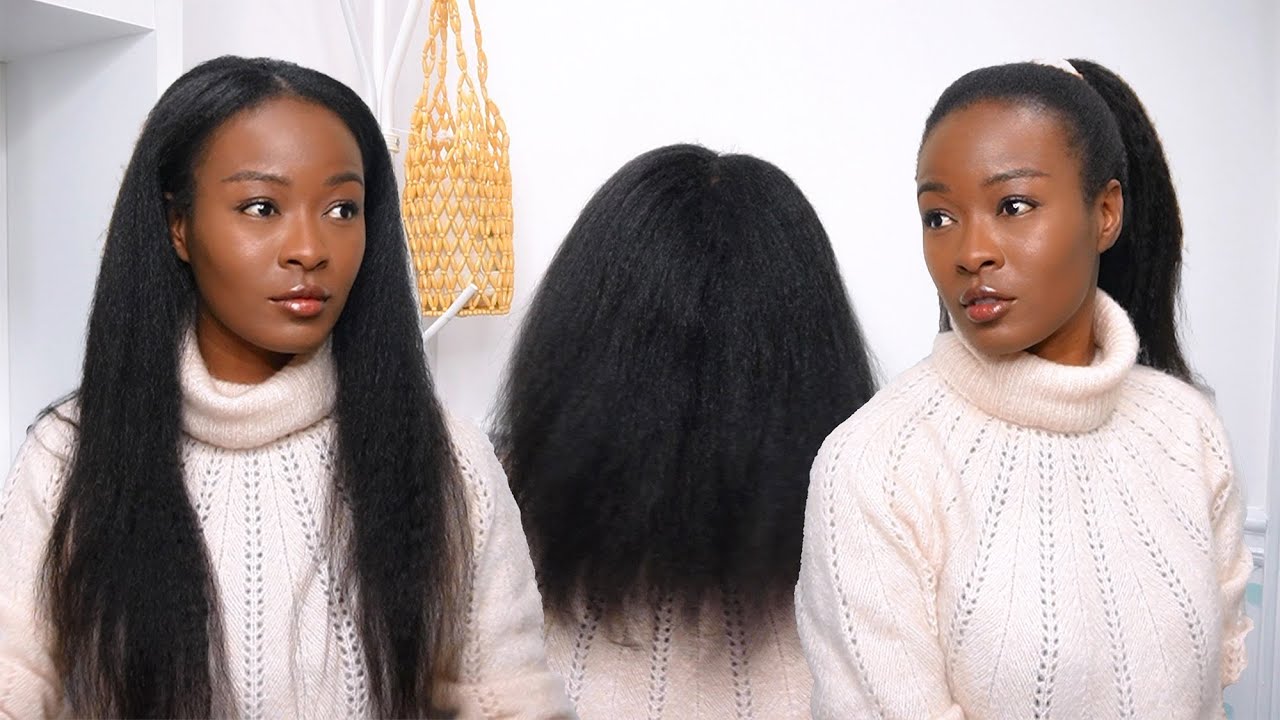 Натуральный прямой парик с кудрявыми волосами | Легкое смешивание 💕 Isee Hair