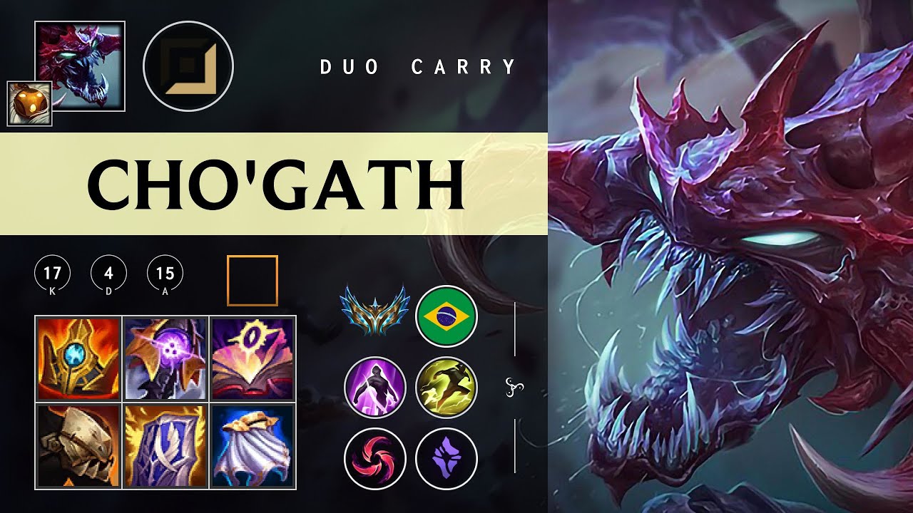 Cho'Gath Carry vs Kai'Sa - BR Challenger Patch 26.02