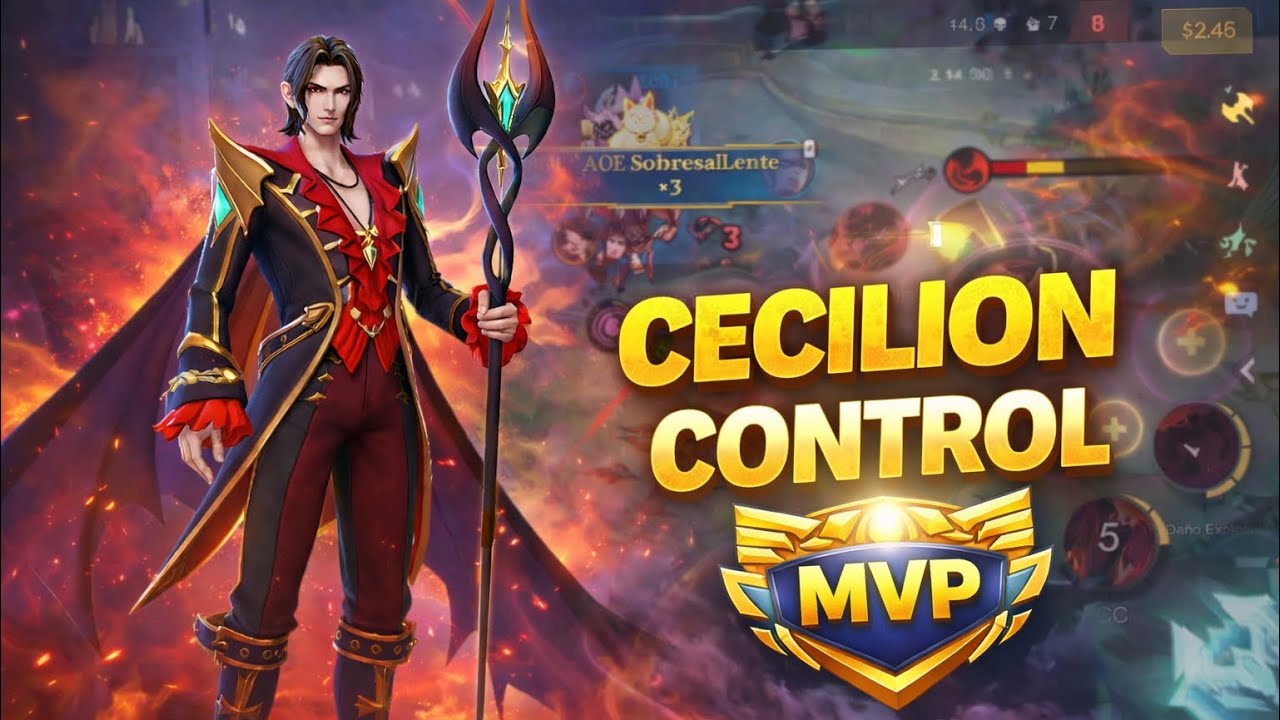CECILION MVP 🦇🔥 DOMINANDO LA PARTIDA | Mobile Legends Gameplay
