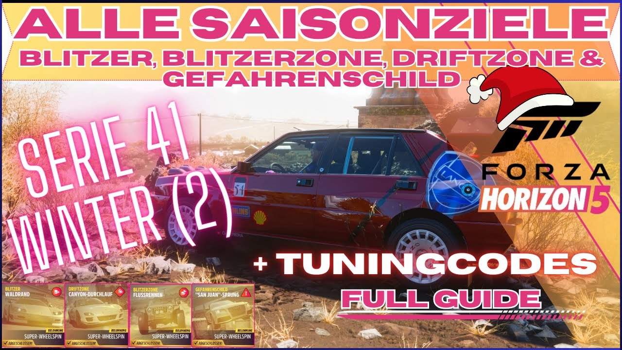 Forza Horizon 5 Alle SAISONZIELE Serie 41 Winter Teil 2 FULL GUIDE *Festival Playlist*