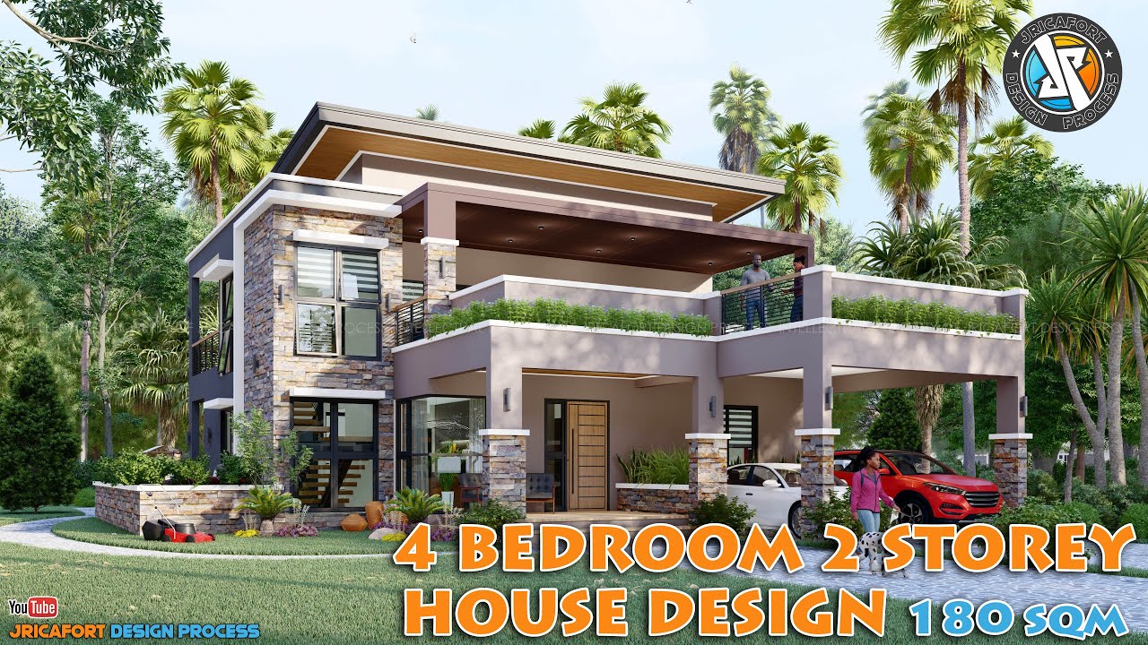 4 Bedroom 2 Storey with Deck HOUSE DESIGN | 180sqm