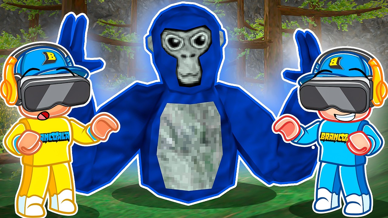 OCULOS  DE REALIDADE VIRTUAL NO PEGA-PEGA DO GORILLA TAG VR - Brancoala Games