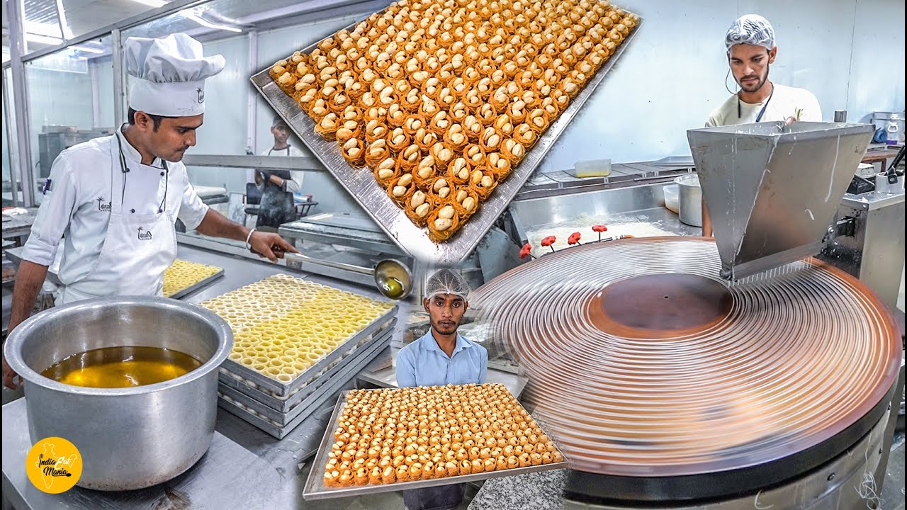India's First Biggest Turkish Baklawa Mega Factory Daily 10000 Bulbul Baklawa Making l Delhi Food