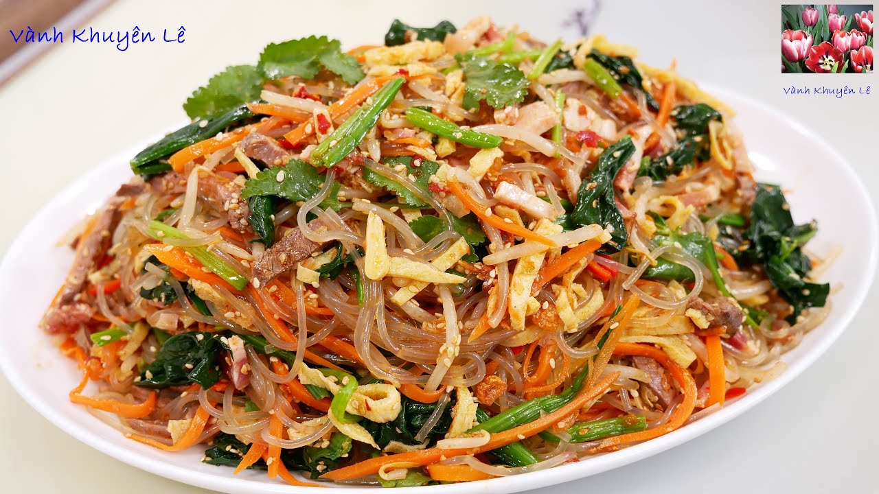 Miến Trộn Mềm dai Không bị dính chùm, Không nát, Cách nấu Món Ăn no không lo tăng cân by Vanh Khuyen
