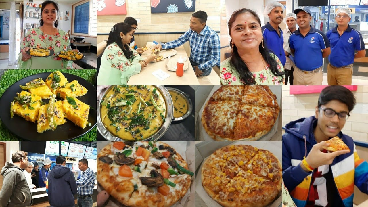 much needed Break got Relief from Cooking today❣ BREAKFAST To DINNER🍕 Instant DHOKLA🍕 Domino's PIZZA