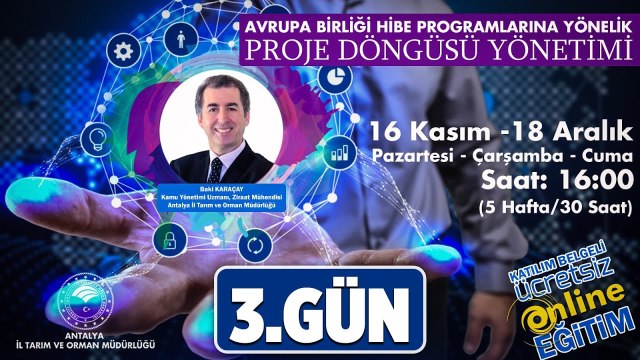 Avrupa Birliği Hibe Programlarına Yönelik Proje Döngüsü Yönetimi 3.Gün