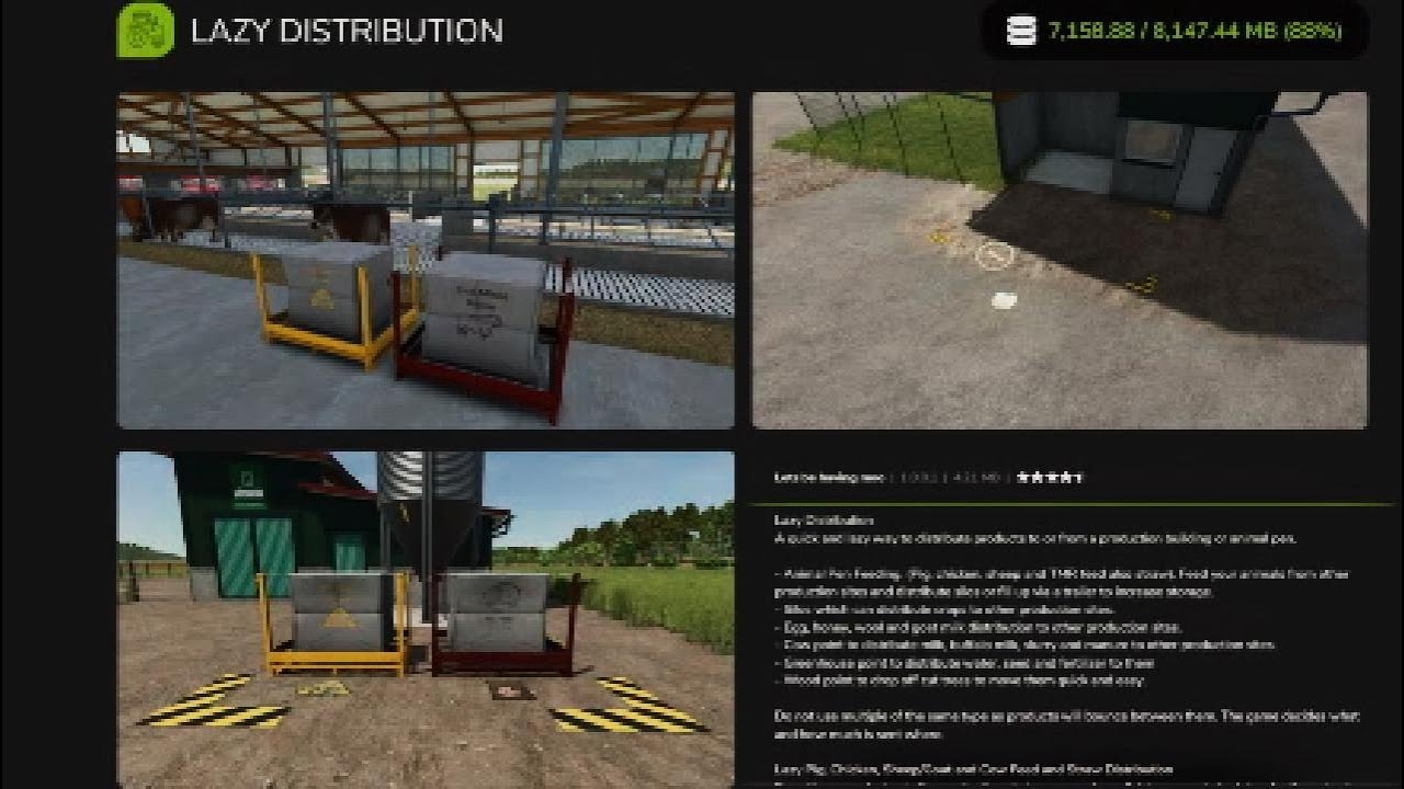 Farming Simulator 25 - Lazy Distribution, Mod Test