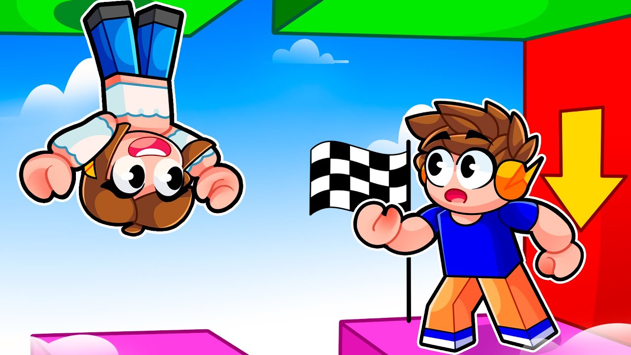 Jogando DESAFIOS EM DUPLA com GRAVIDADE no Roblox!