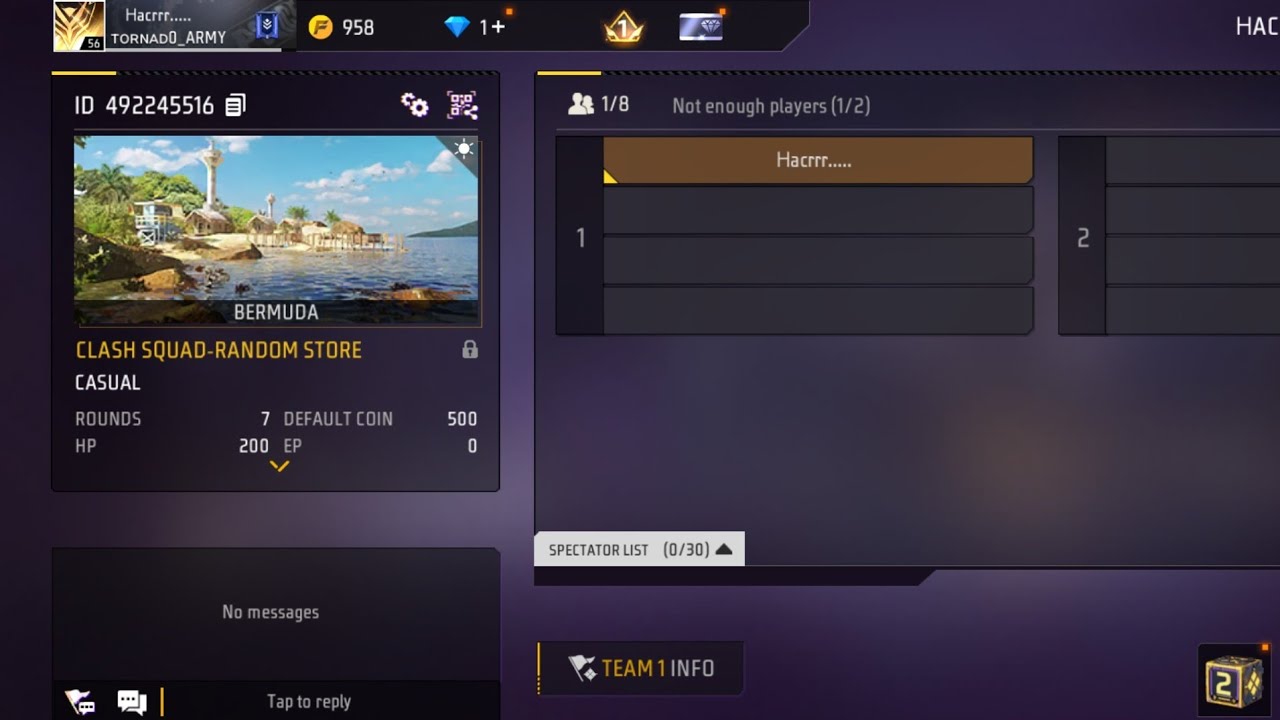 free fire guilt test 1v4