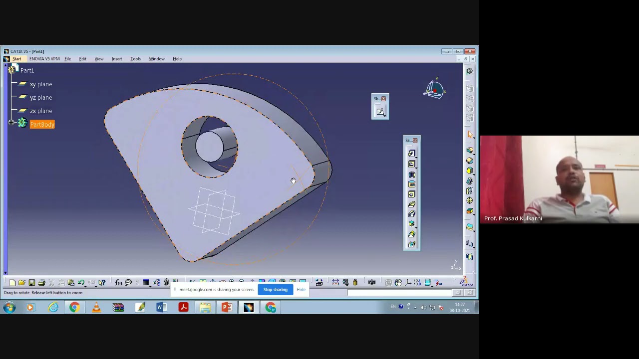 2D Sketch and Introduction to 3D Skecth (PAD and Pocket Command)