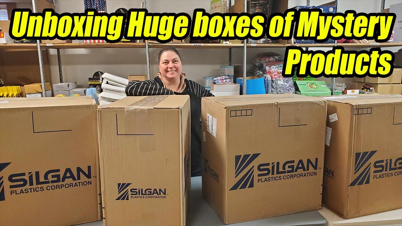 Unboxing Huge Boxes of Mystery items - Check out what we got paid $1,000.00