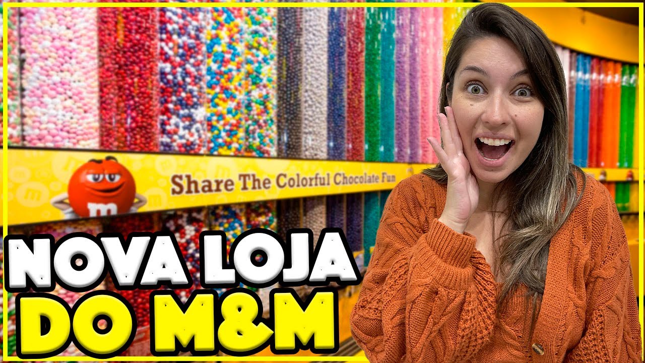 TOUR COMPLETO NA NOVA LOJA DO M&M DO DISNEY SPRINGS DE ORLANDO