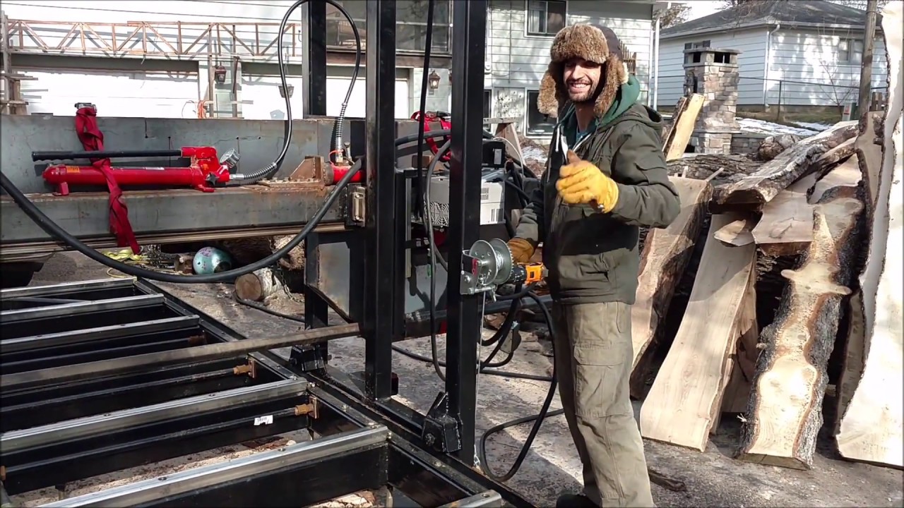 70 foot Chinese Elm for lumber Part 3  First day at the mill