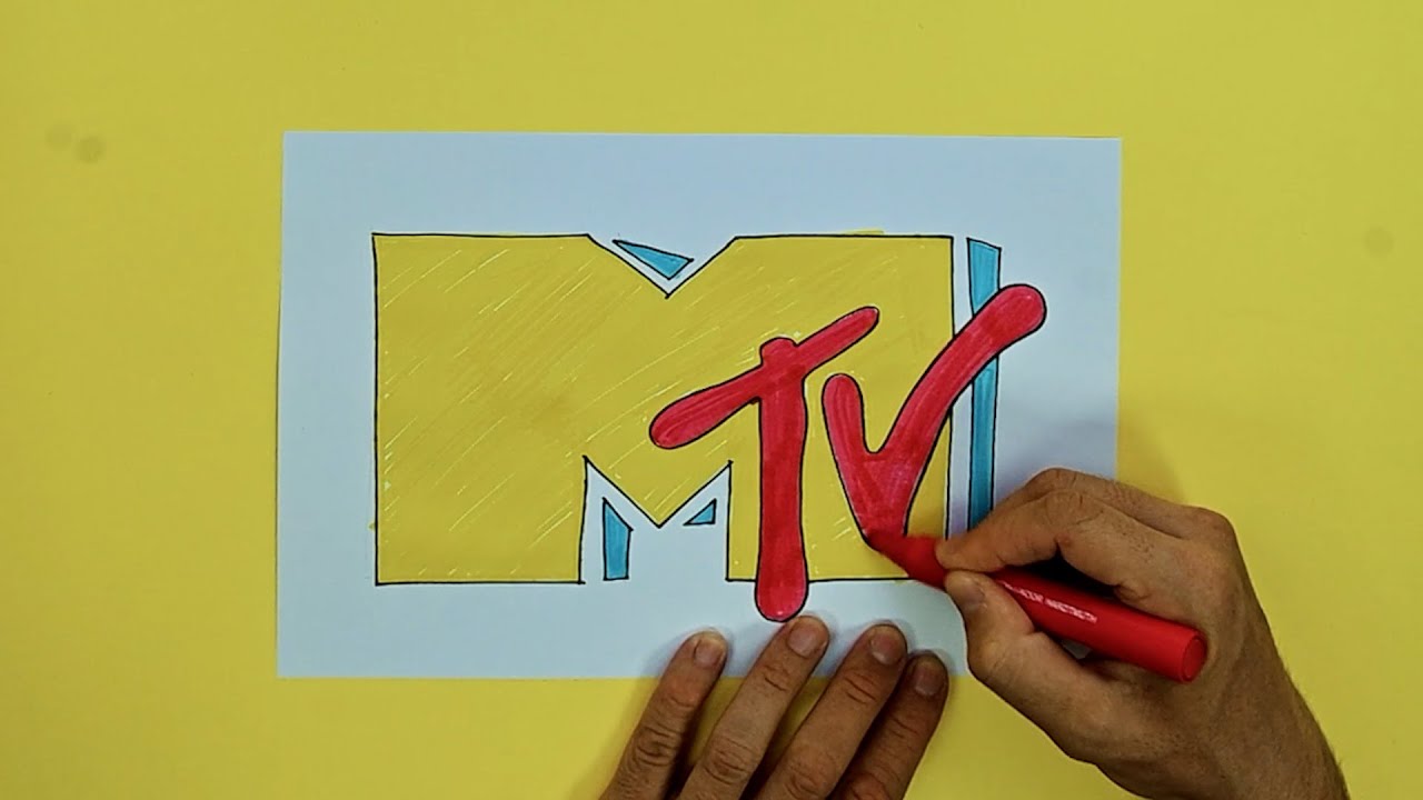 How to draw MTV Logo