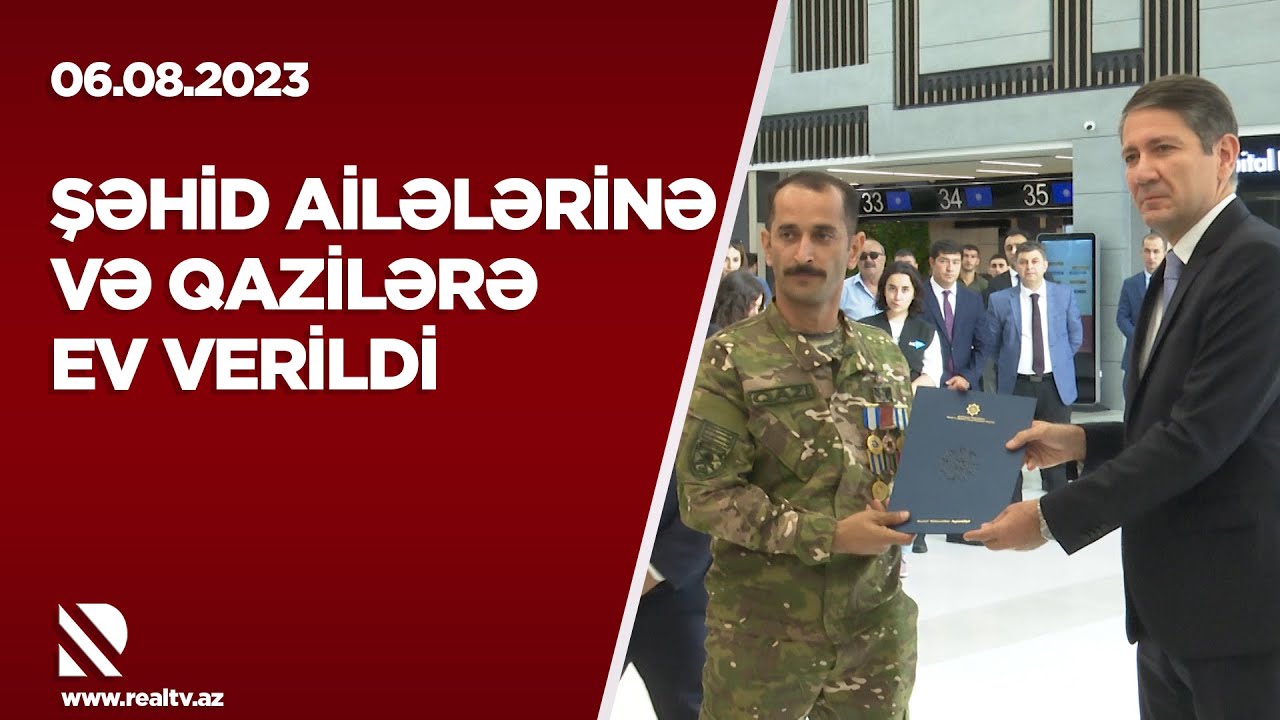 Şəhid ailələrinə və qazilərə ev verildi