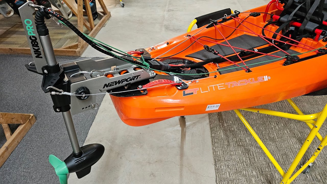 Crescent Litetackle II Kayak with Wizard FCS and NK180PRO motor setup
